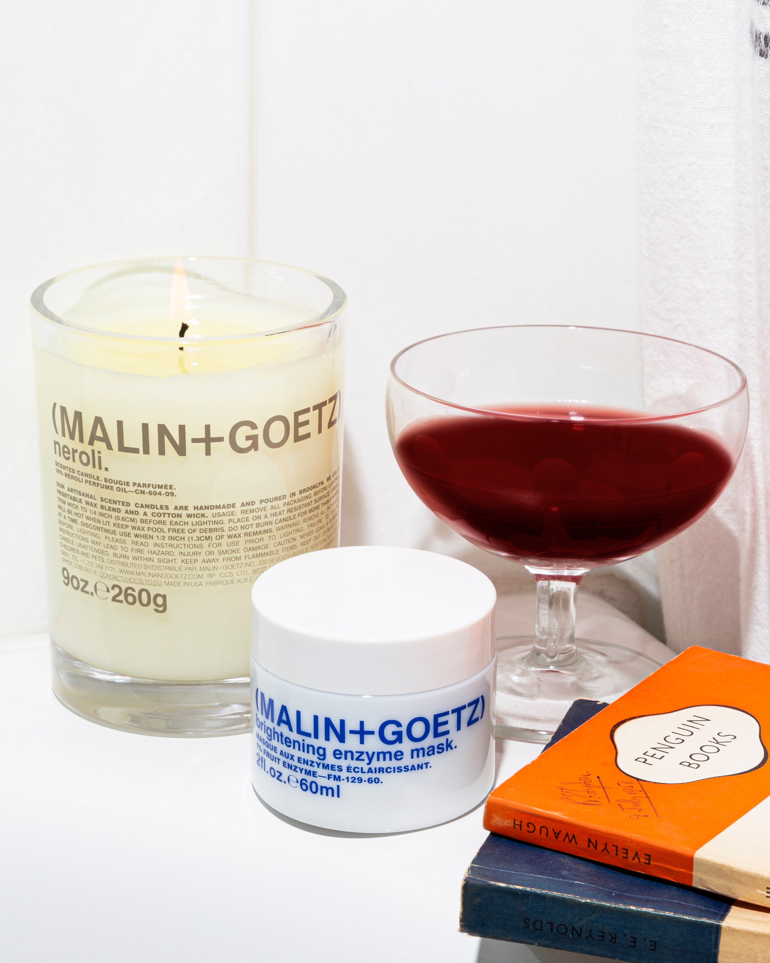 neroli candle + brightening enzyme mask